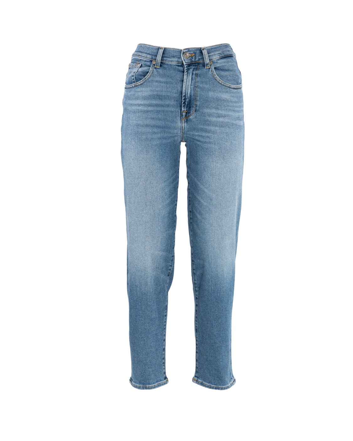 shop SEVEN  Jeans: Seven jeans "Malia luxe vintage legend". 
Vita alta.
Straight.
Gamba rilassata leggermente affusolata.
Composizione: 79% Cotone 11% Modal 9% Elastomultiestere 1% Elastane.
Fabbricato in Tunisia.. JSA71200XL-LIGHT BLUE number 7044216